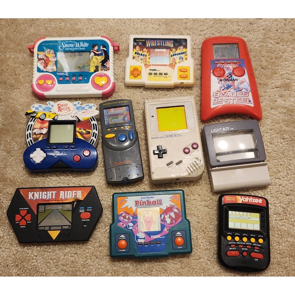 Vtg Handheld Electronic Game Lot Nintendo Game Boy Tiger Sega NOT WORKING PARTS